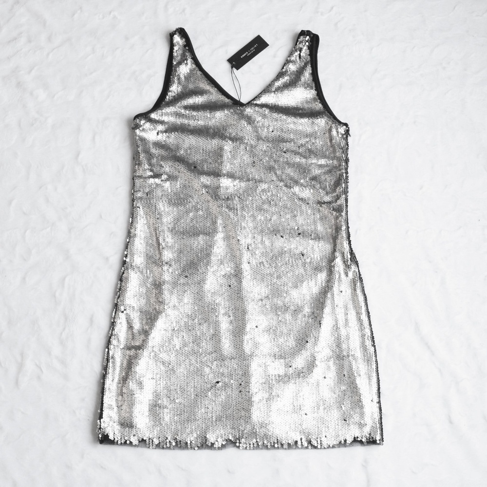 {Romeo & Juliet Couture} NWT Silver Sequin Dress